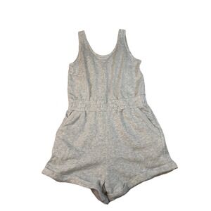 Abercrombie Kids Jumpsuit Tank Romper Girls Grey Size 13/14 Breathable Coverup